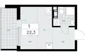 1 room apartment 22 m² Krasnoye Selo, Russia