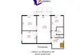 3 room apartment 49 m² Minsk, Belarus