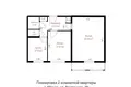 2 room apartment 55 m² Minsk, Belarus
