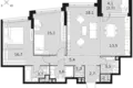 Квартира 3 комнаты 86 м² Москва, Россия