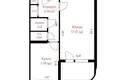 Квартира 1 комната 35 м² Минск, Беларусь