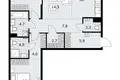3 room apartment 88 m² Kommunarka, Russia