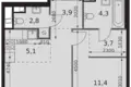 Квартира 2 комнаты 45 м² Северо-Западный административный округ, Россия