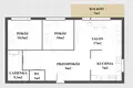 3 room apartment 60 m² Warsaw, Poland
