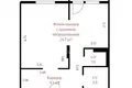 1 room apartment 44 m² Kopishche, Belarus