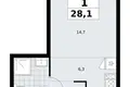 Квартира 1 комната 28 м² район Троицк, Россия
