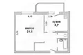 1 room apartment 41 m² Muchaviecki sielski Saviet, Belarus