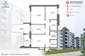 3 room apartment 71 m² Ratamka, Belarus