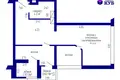 Apartamento 3 habitaciones 58 m² Minsk, Belarús