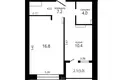 1 room apartment 41 m² Slabada, Belarus