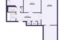 3 room apartment 65 m² Salihorsk, Belarus