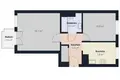 Квартира 2 комнаты 47 м² Краков, Польша
