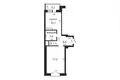Квартира 1 комната 38 м² Колодищанский сельский Совет, Беларусь