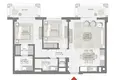 Appartement 3 chambres 100 m², Tous les pays