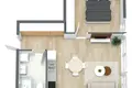 Apartamento 2 habitaciones 44 m² Klaipeda, Lituania