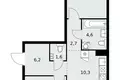 Apartamento 3 habitaciones 60 m² poselenie Sosenskoe, Rusia