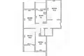 Appartement 4 chambres 79 m² Muhavecki selski Savet, Bélarus