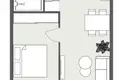 Apartamento 2 habitaciones 49 m² Klaipeda, Lituania