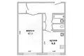 Apartamento 1 habitación 41 m² Muchaviecki sielski Saviet, Belarús
