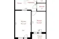 Mieszkanie 2 pokoi 53 m² Mińsk, Białoruś