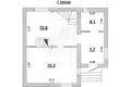 Casa 76 m² Muchaviecki sielski Saviet, Belarús