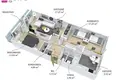 3 room apartment 62 m² Kaunas, Lithuania