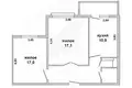 2 room apartment 59 m² Muchaviecki sielski Saviet, Belarus