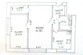2 room apartment 42 m² Minsk, Belarus
