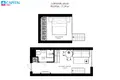 Mieszkanie 2 pokoi 28 m² Wilno, Litwa