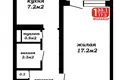 1 room apartment 35 m² Minsk, Belarus
