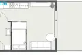 Mieszkanie 1 pokój 26 m² Kłajpeda, Litwa