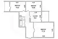 Квартира 3 комнаты 67 м² Мухавецкий сельский Совет, Беларусь