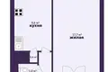 Квартира 1 комната 39 м² Солигорск, Беларусь
