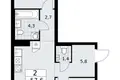 Wohnung 2 zimmer 58 m² Troizk, Russland