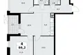 4 room apartment 66 m² Moscow, Russia