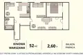 Wohnung 3 zimmer 52 m² Warschau, Polen