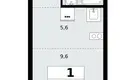 Квартира 1 комната 25 м² Северный административный округ, Россия
