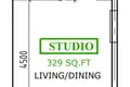 Estudio 37 m² Dubái, Emiratos Árabes Unidos