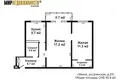 2 room apartment 46 m² Minsk, Belarus