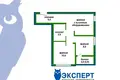 Mieszkanie 3 pokoi 47 m² Mińsk, Białoruś