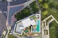 Complejo residencial New complex of furnished apartments Cove Grand with swimming pools, lounge areas and mini golf, Dubailand, Dubai, UAE