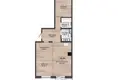 3 room apartment 60 m² Kalodziscanski sielski Saviet, Belarus