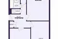 3 room apartment 62 m² Salihorsk, Belarus