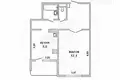 1 room apartment 41 m² Muchaviecki sielski Saviet, Belarus