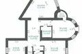 3 room apartment 82 m² Minsk, Belarus