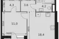 Appartement 1 chambre 43 m² Moscou, Russie