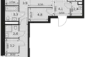 3 room apartment 84 m² Moscow, Russia