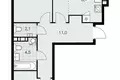 Appartement 3 chambres 69 m² poselenie Sosenskoe, Fédération de Russie