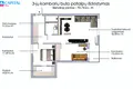 Appartement 3 chambres 71 m² Vilnius, Lituanie