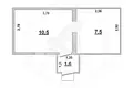 Haus 20 m² Matykalski sielski Saviet, Belarus
